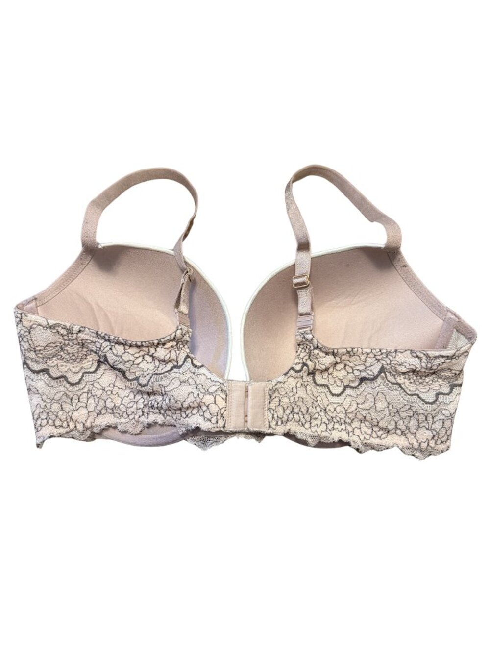 Victoria's Secret Dream Angels Push-Up Bra 38C Nude Pink Lace Floral Print - Picture 3 of 7